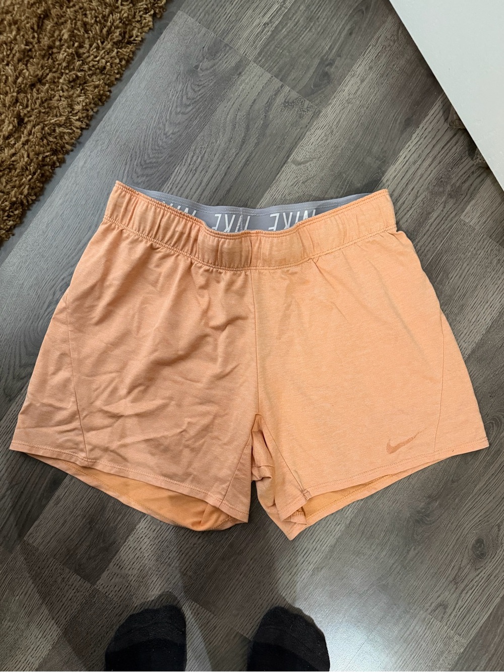 Nike Women's Peach Athletic Shorts - Light Orange